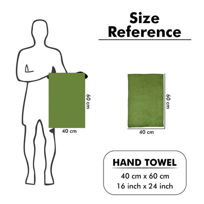 Yellow Weaves Super Soft Microfiber Hand Towels, Gym & Workout Towels 400 GSM, Multicolour 8, Set of 4
