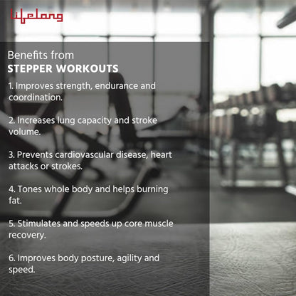 Lifelong Polypropylene Exercise Fitness Stepper for Exercise Aerobics Stepper | Max Weight 200kg