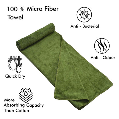 Yellow Weaves Super Soft Microfiber Hand Towels, Gym & Workout Towels 400 GSM, Multicolour 8, Set of 4