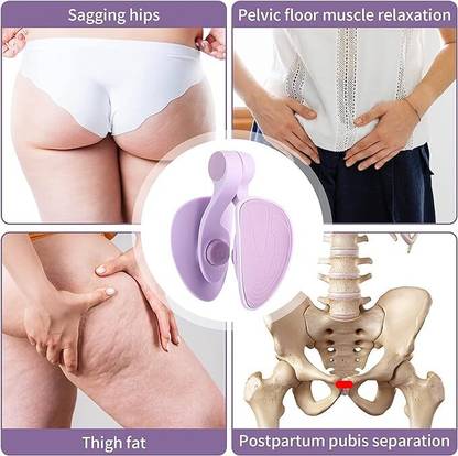 Pelvic floor exerciser for sagging hips, thigh fat, postpartum pubis separation, IndianChic