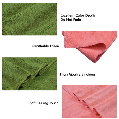 Yellow Weaves Super Soft Microfiber Hand Towels, Gym & Workout Towels 400 GSM, Multicolour 8, Set of 4
