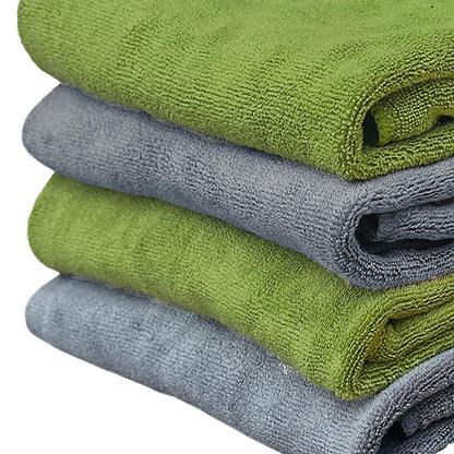 Yellow Weaves Super Soft Microfiber Hand Towels, Gym & Workout Towels 400 GSM, Multicolour 8, Set of 4