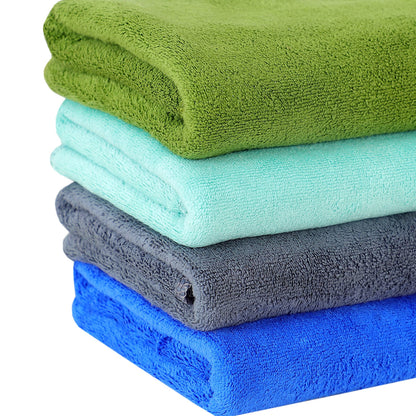 Yellow Weaves Super Soft Microfiber Hand Towels, Gym & Workout Towels 400 GSM, Multicolour 8, Set of 4