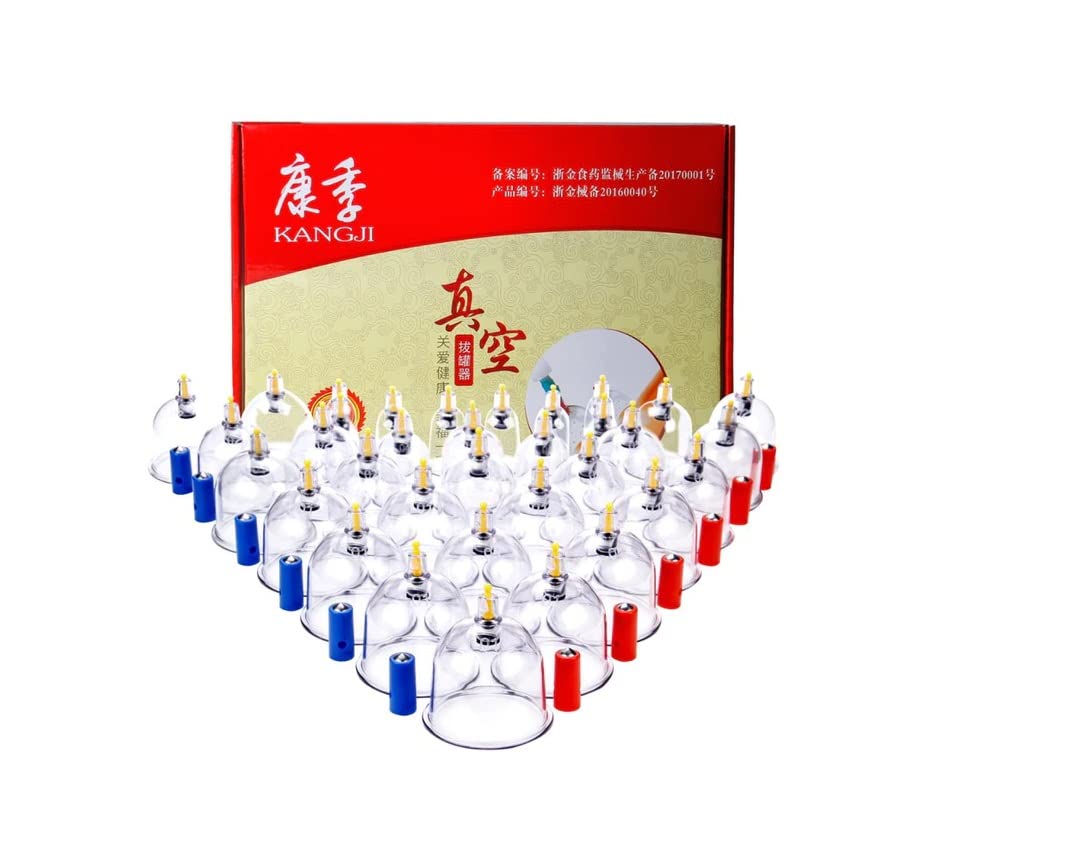 AHCS Acupressure Health Care Product Acupressure Health Care System Vacuum Cupping Set 24 Cup