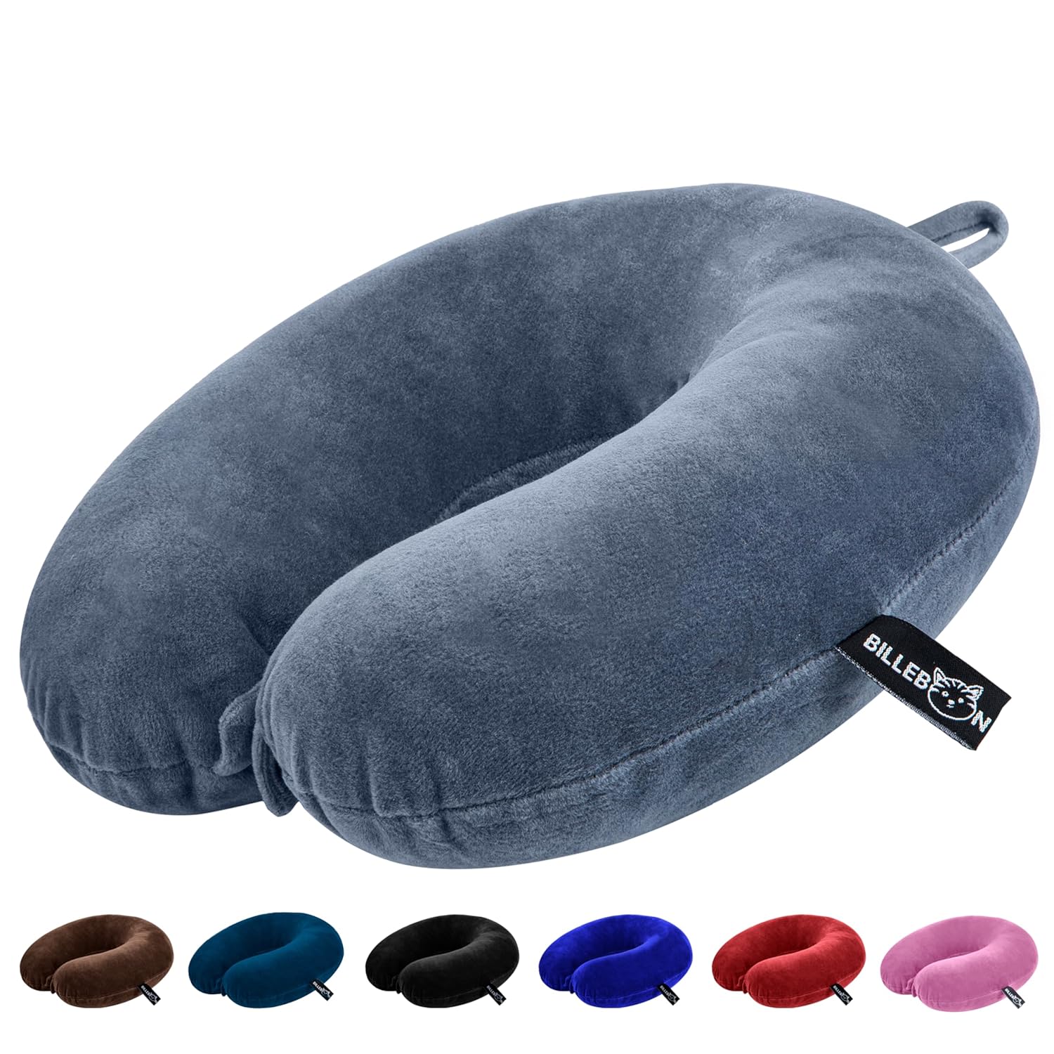 Billebon Premium Neck Pillow for Travelling Airplane Travel Pillow Comfortable Head Rest Neck Holder Pillow (Grey)