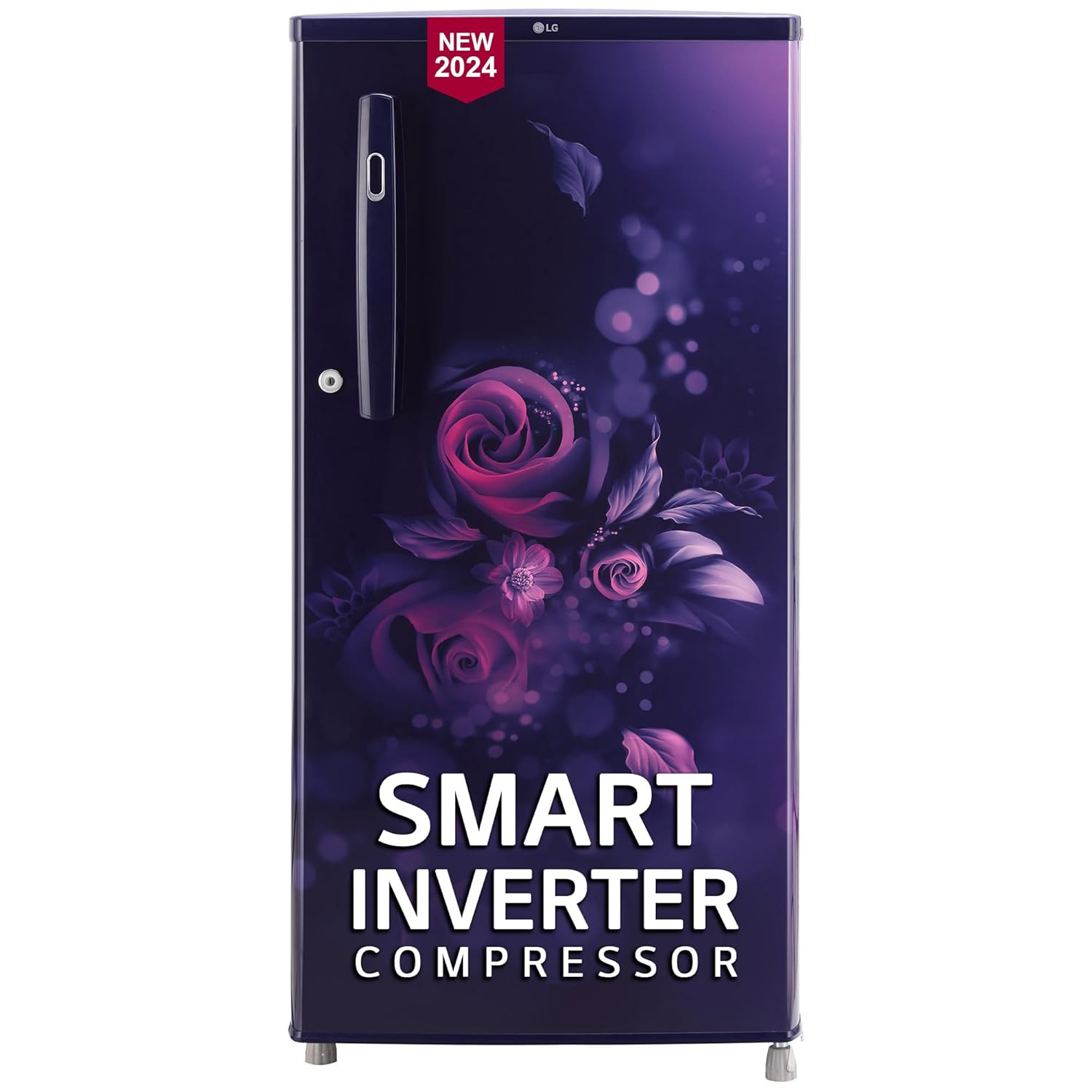 LG 185 L 4 Star Direct-Cool Inverter Single Door Refrigerator (GL-B199OBEY, Blue Euphoria, Smart Connect)