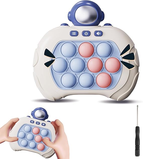 Mashes Fast Push Pop Interactive Game Toy Light-up Bubble Pop Fidget Toy for Kids and Adults Stress Relief Pop-Push Game Machine with Light and Music – Color and Design As Per Stock