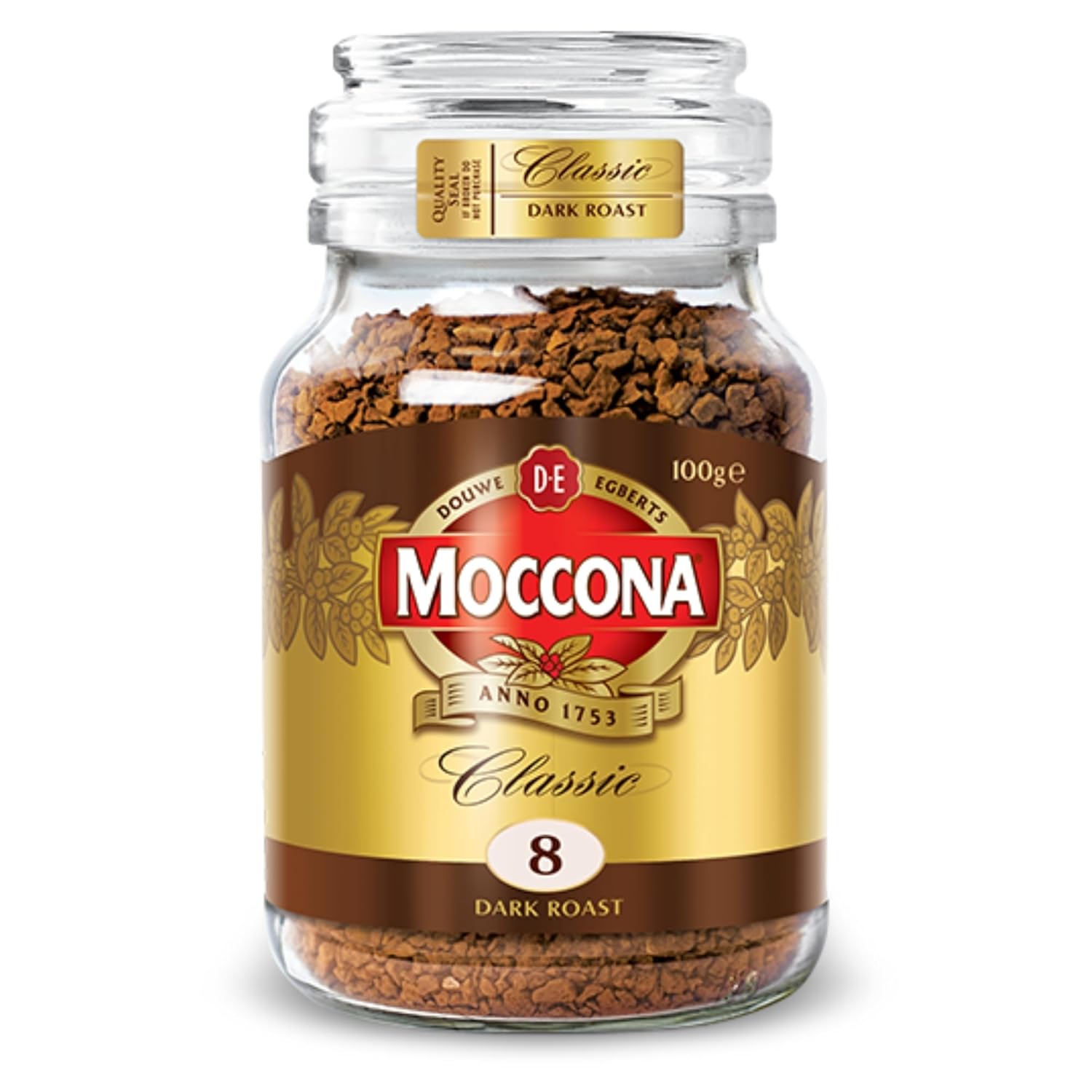Moccona Premium Dark Roast Classic Coffee Powder-100Gram, Jar