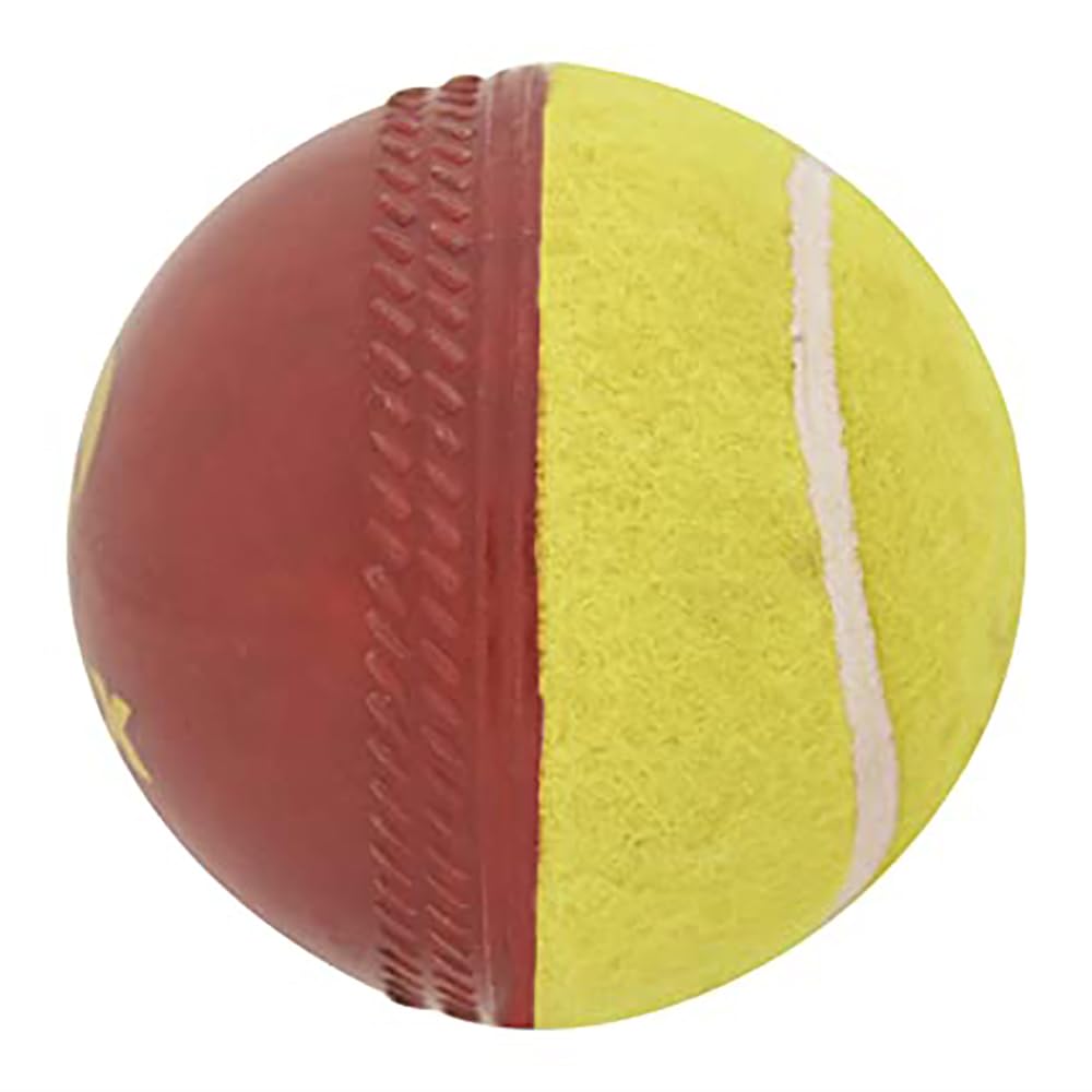 Omtex Swing Ball (Half Tennis) Cricket Training Ball Size 5.5. Diameter 2.5 cms
