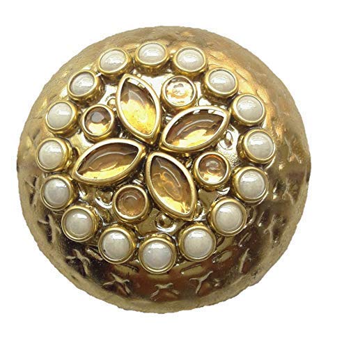 Paushak Boutique Golden Circle Designer Button (Piece of 3)