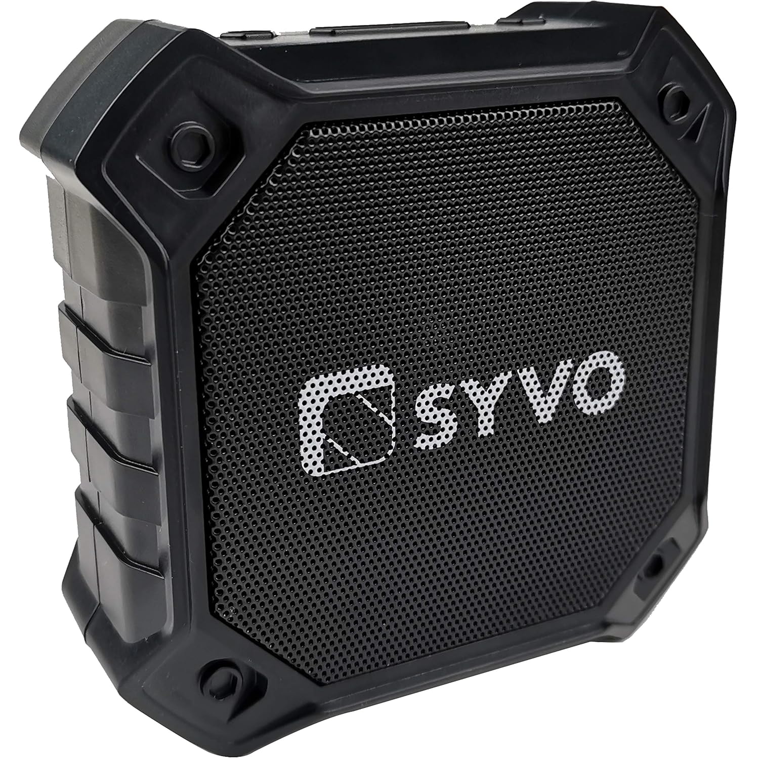 SYVO Sonix Bluetooth 5.0 Wireless IPX4 Super Bass, HD Sound, Aluminium Alloy Portable 3W Bluetooth Speaker with Mic (Black)