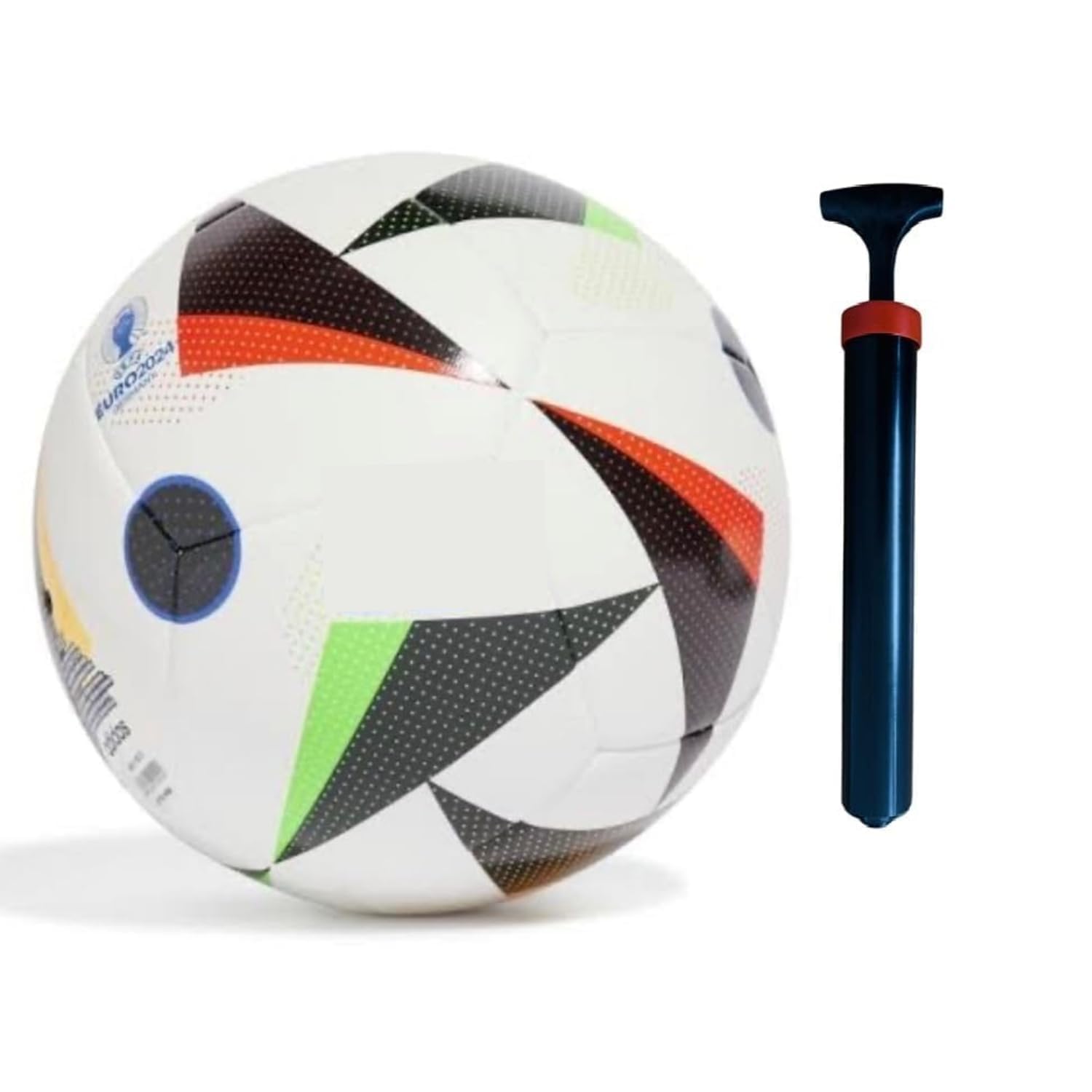 ZHTC Hands Stitched Football Size 5 Unisex Football Euro24 League With Pump 32 Pannel Football (Multicolour)