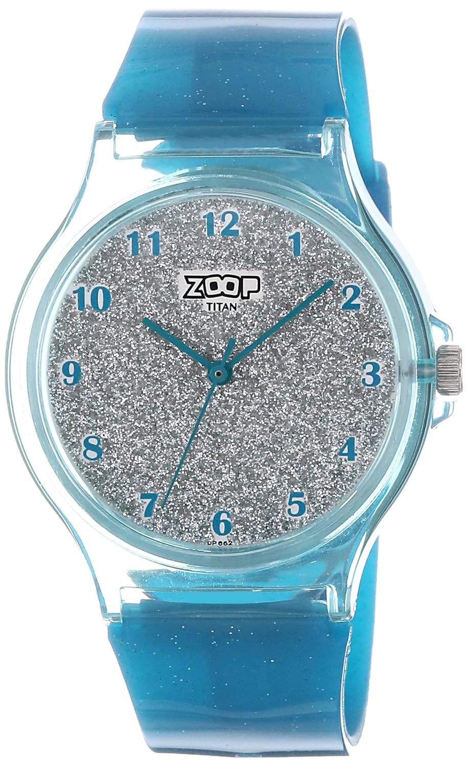 Zoop by Titan Glitter Quartz Analog Grey Dial Polyurethane Strap Watch for Kids-26030PP05W