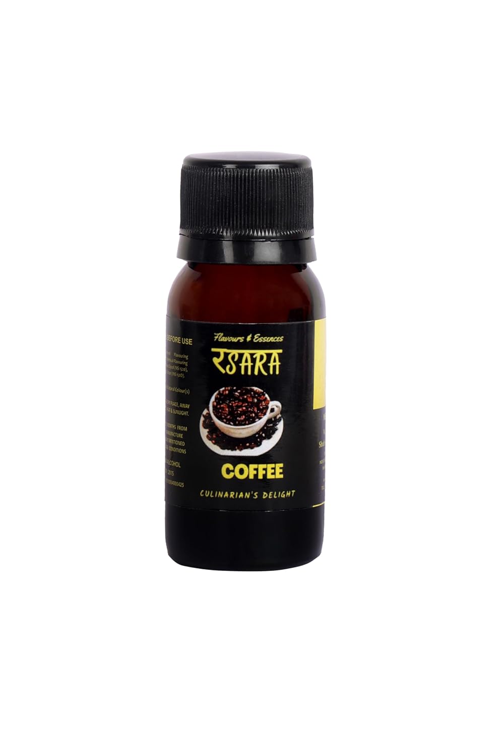 COFFEE PREMIUM FLAVOUR. Culinary Essence and Flavour for Baking, Cakes, Cookies, Jams, Jelly, Ice-cream, Candy, Chocolate, Kulfi, Biscuits, Dips, Sauce, Mithai (25ml).
