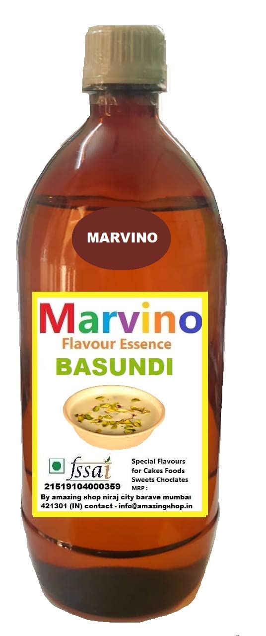 Marvino Basundi Food Flavours Essence for Cakes Whipcream Fondant Sweets Ice-Creams Chocolates Flavoring Syrup