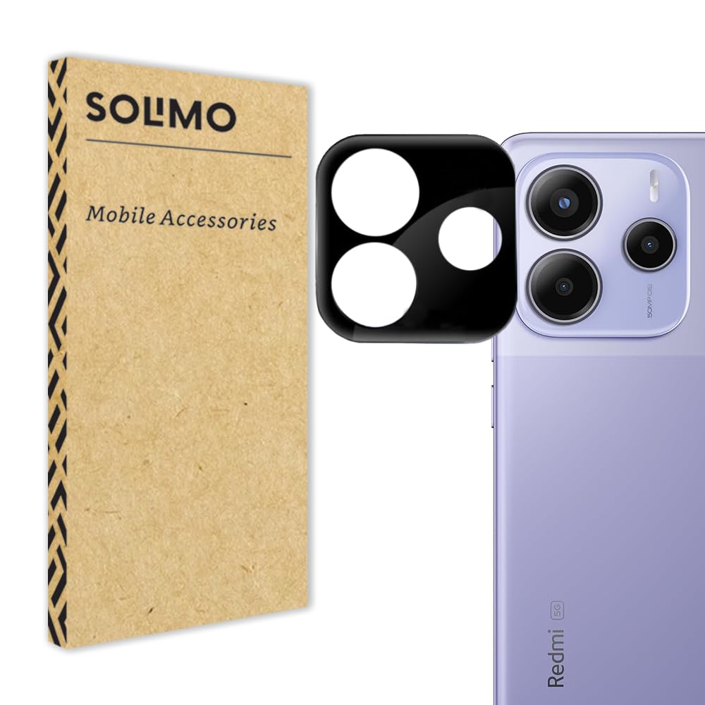 Amazon Brand – Solimo Camera Lens Protector for Redmi Note 13 Pro Plus | 3D Camera Protector Glass Guard | 9H Tempered Glass | Scratch-Resistant | Edge to Edge Coverage Clear