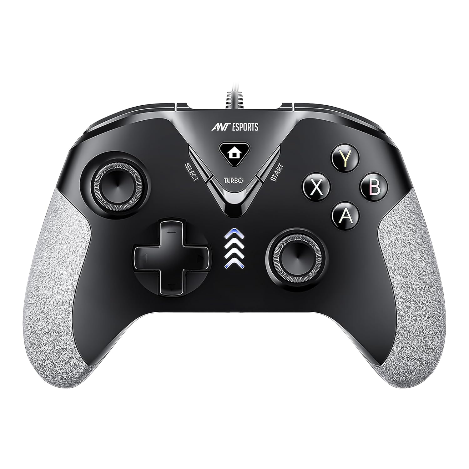 Ant Esports GP165 Wired Controller with Hall Effect Magnetic Triggers for PC/PS3/Android (Black/Grey)