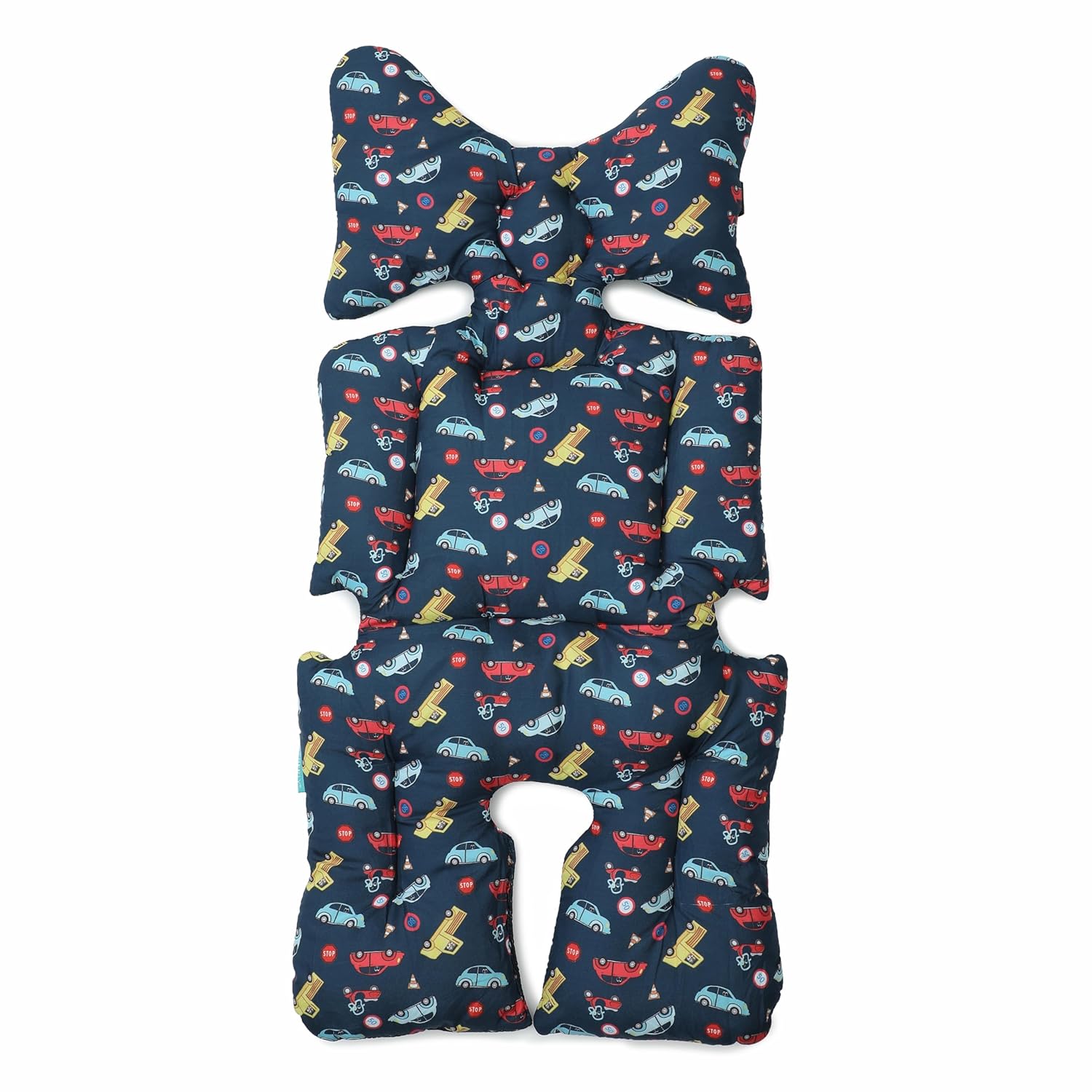 Motherly Baby Stroller Seat Cushion for Strollers, Car Seat & Chair, Breathable, Multi-Purpose All-in-one Infant Carriage Cushion, High Chair Seat Cushion, Push Chair Stroller Cushion (Car Print)