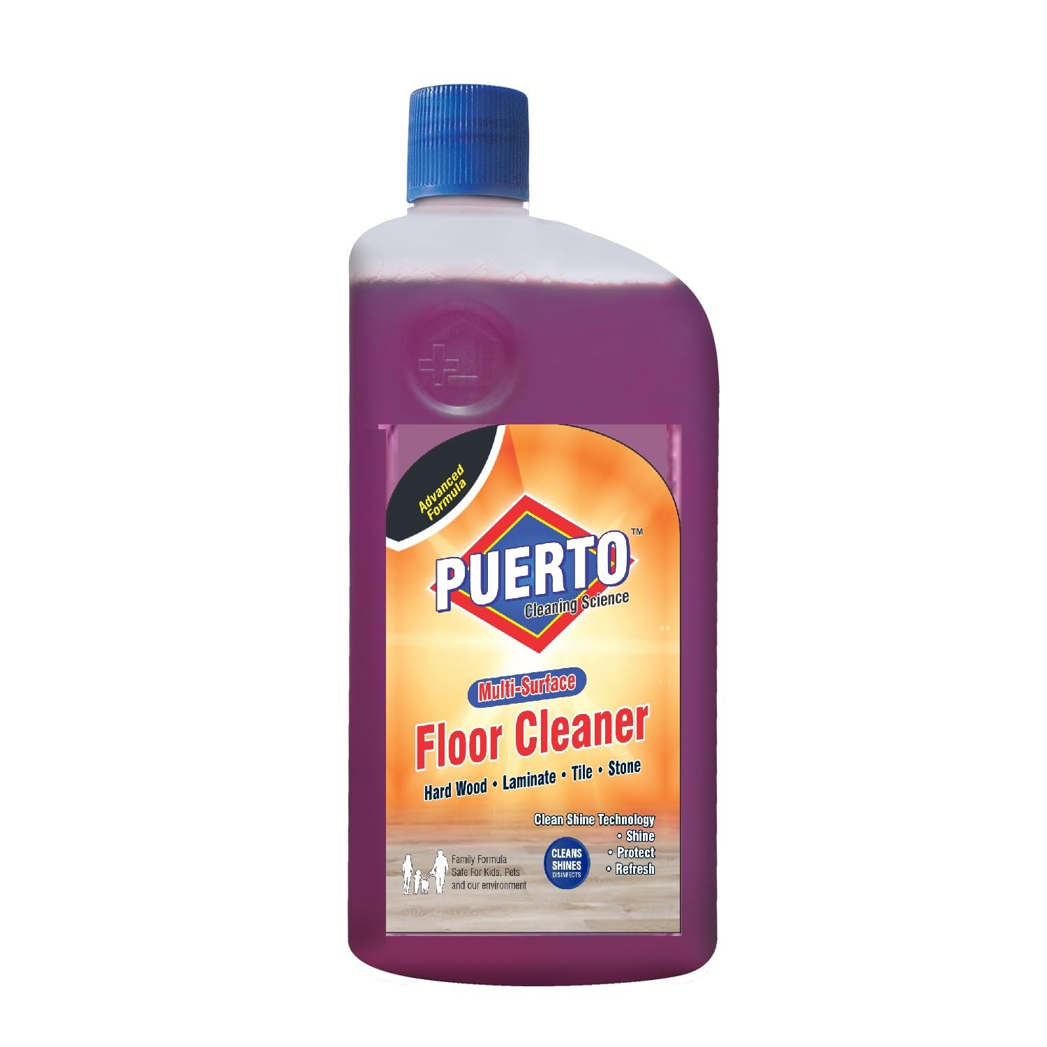 Puerto Disinfectant Surface & Floor Cleaner, (Lavender) – 500 ml (Pack of 3) | Cleans 99.9% Germs | Suitable for Bathroom & Floor surfaces like ceramic, marble, granite, mosaic etc.