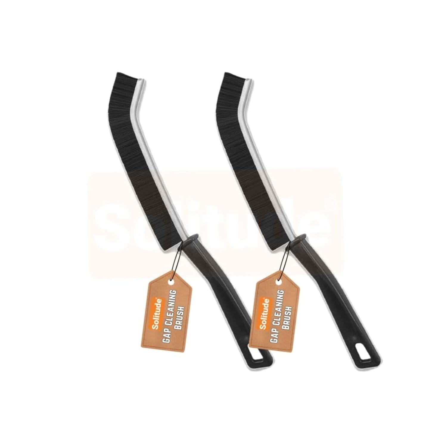 Solitude (2 Pcs) Mini Gap Cleaning Brush, Hard Bristle Crevice Cleaning Brush Tool for Household Use, Multifunctional Dead Corner Cleaning Brush for Tiles, Sliding Window,Bathroom, Kitchen, Toilet