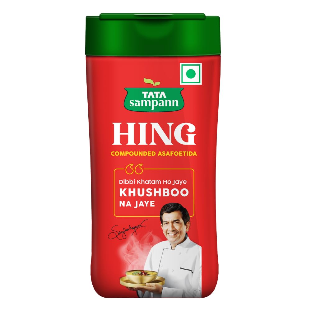 Tata Sampann Hing, Compunded Asafoetida (Bandhani Hing), 100g, Recommended by Chef Sanjeev Kapoor, Strong Flavour & Aroma
