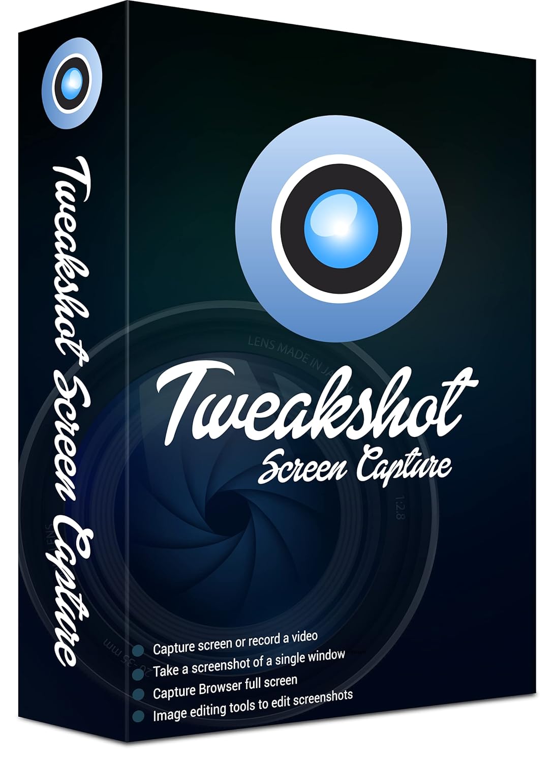 Tweaking Technologies – TweakShot Screen Capture – Software for Windows 1 Year 1 PC | Capture Screenshot or Record Screen | Image Editor to Edit Captured Screenshots (Email Delivery in 2 hours- No CD)