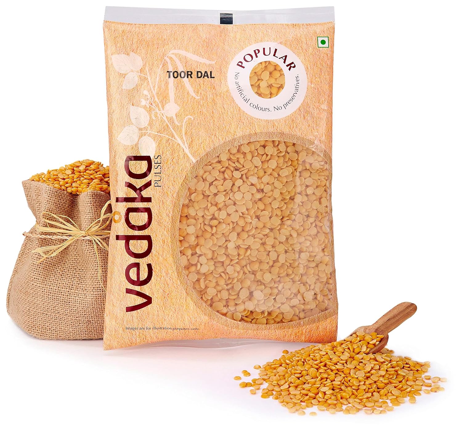Vedaka Popular Toor Dal, 1kg