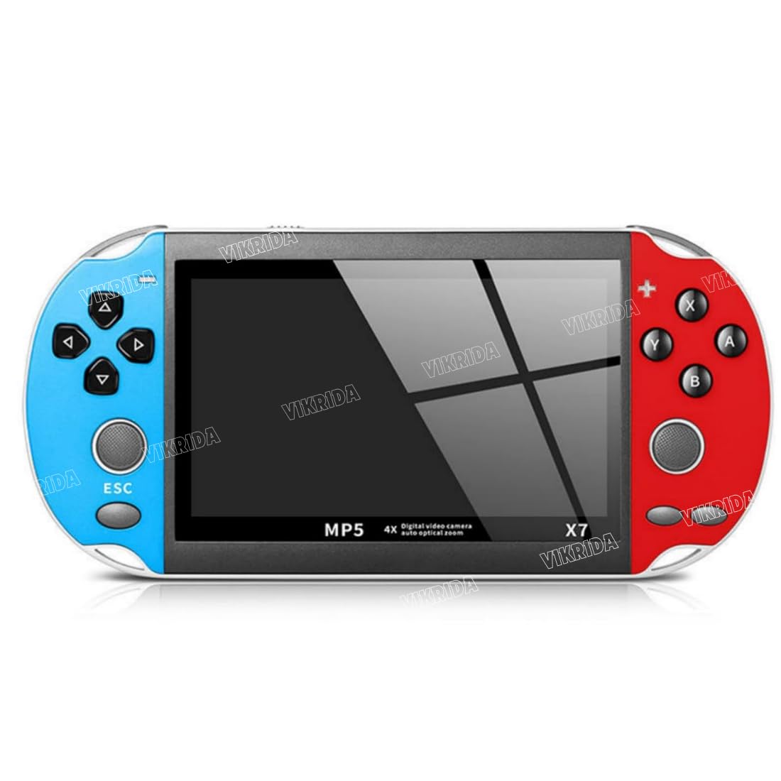 VikriDA Handheld Game Players Double Rocker 8GB Memory Built in 10000 Games MP5 Multifunctional Inbuilt Camera – 4.3In X7 Video Game Console