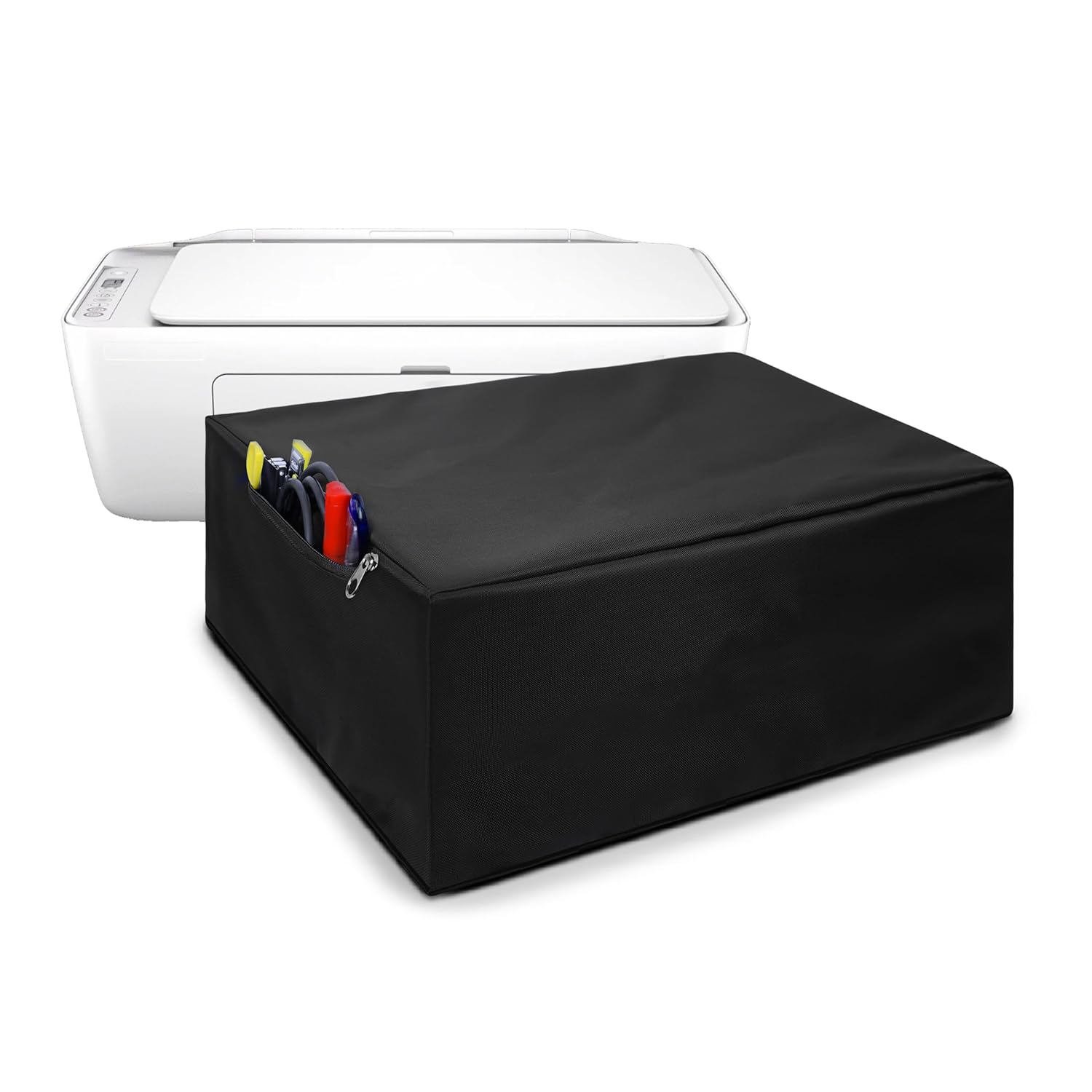 Alifiya Dust Proof Washable Printer Cover for HP Deskjet 2820 / 2876 / 2878 / 4929 All-in-One Ink Tank Printer – Black