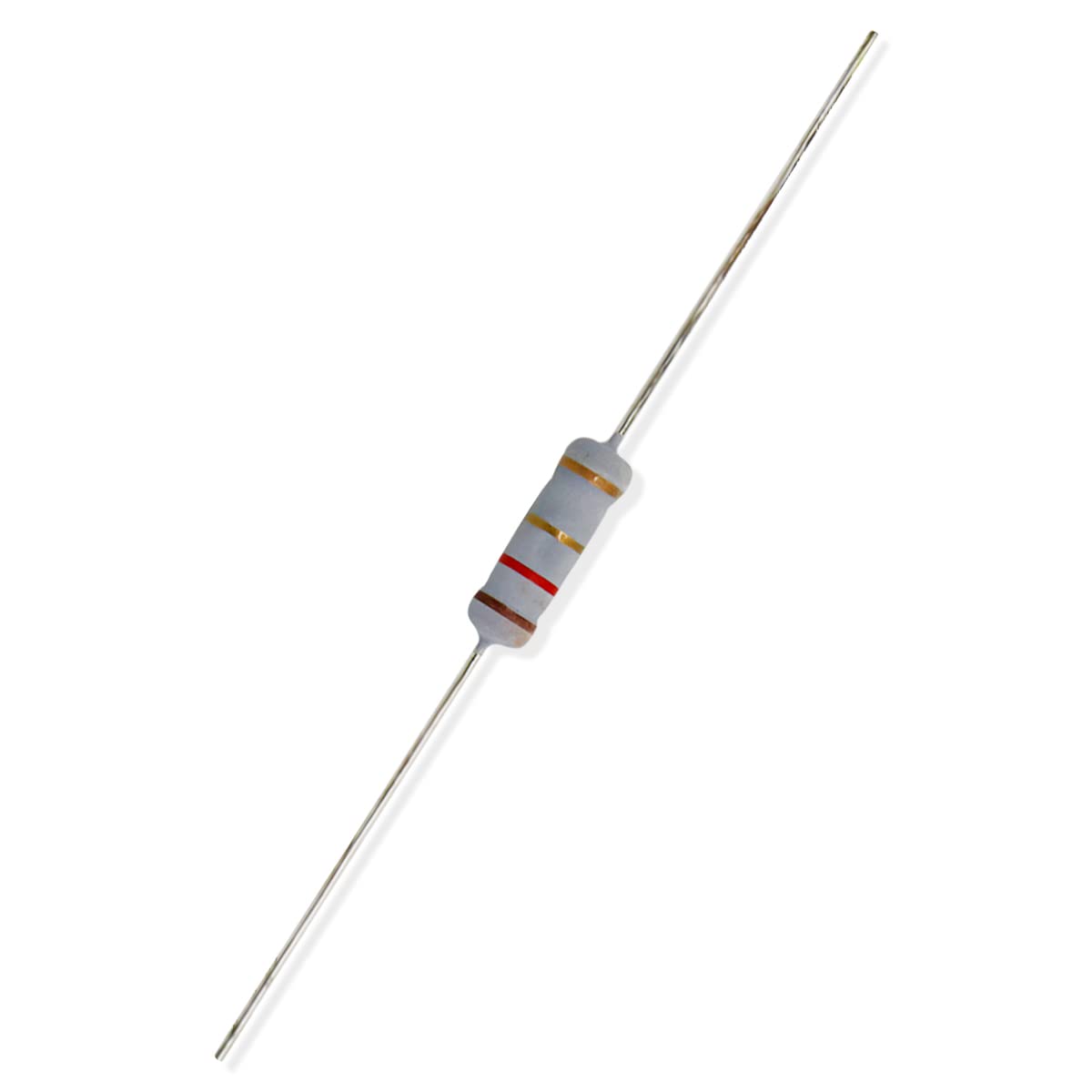 Electronic Spices 20Pcs 1.2 Ohm (Ω) 2watt ±5% Tolerance 1.2 MR Ω ohm MF Through Hole Resistors Axial Lead