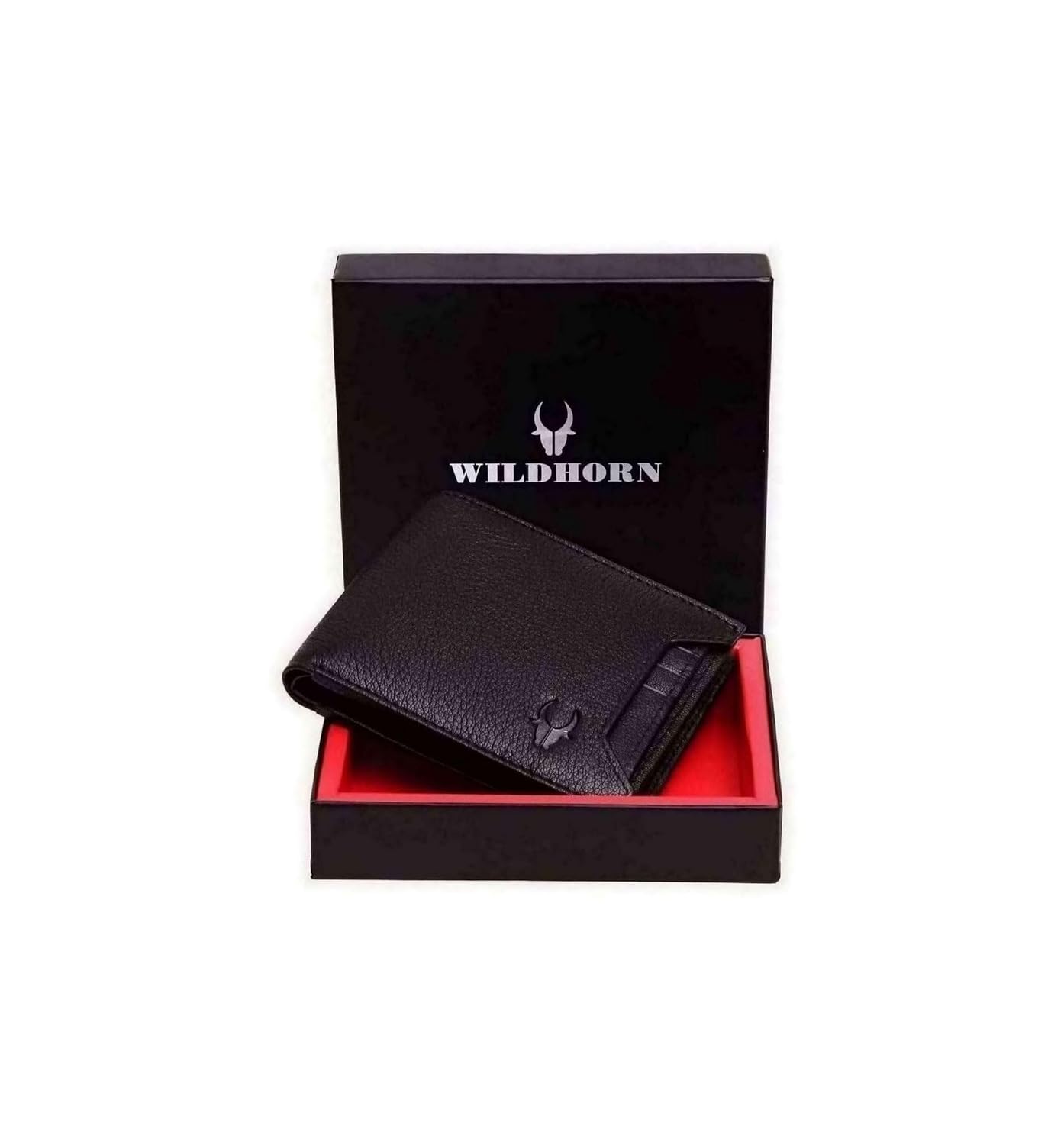 WildHorn Rfid Protected Leather Wallet For Men, Black