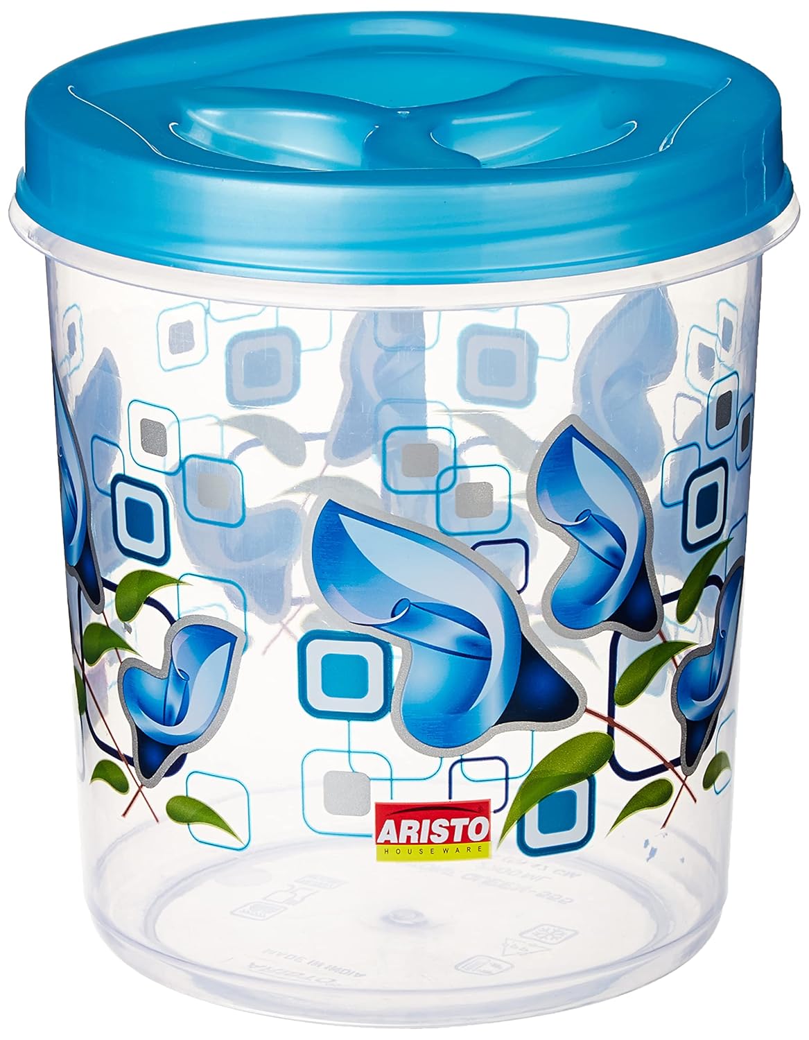 ARISTO Store Queen444 Plastic Storage Container- 1400 Ml, (12.6(D) X 15.2) Cm, multicolour