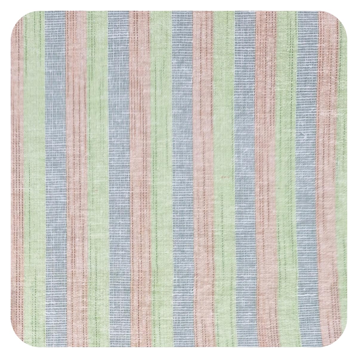 Arogmira Handloom Striped Cotton Fabric for Kurta, Shirt & Kurti | 44 Inch Width | Soft, Breathable Unstitched Cotton Material for Men & Women | Self Pattern Dress Fabric (Pista Green, 2.5 mtrs)