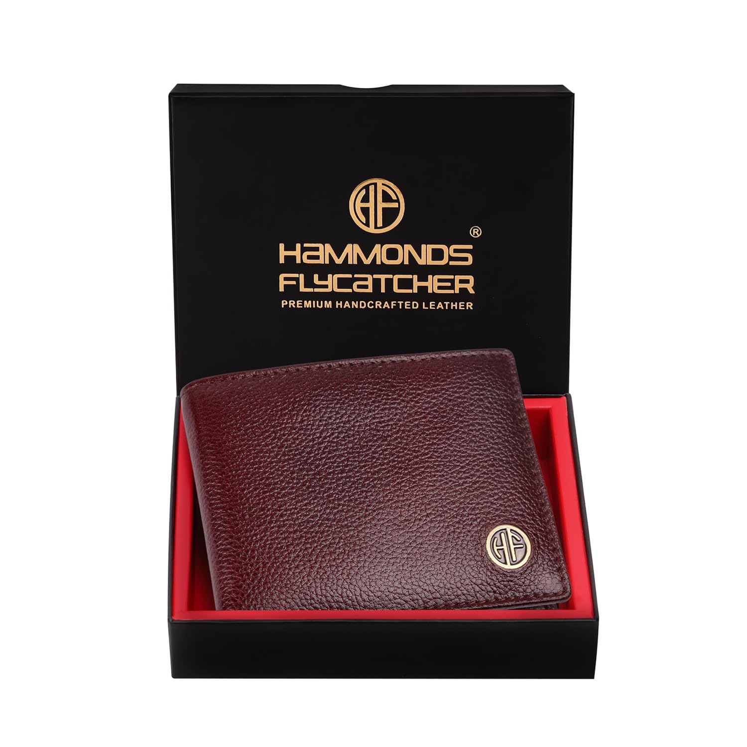 HAMMONDS FLYCATCHER RFID Protected Bi-Fold Wallet for Men Leather Original, Mens Wallet, Leather Wallets for Men, Classic Purse with 4 Card Slots, Coin Pocket, Gift for Mens – Brown