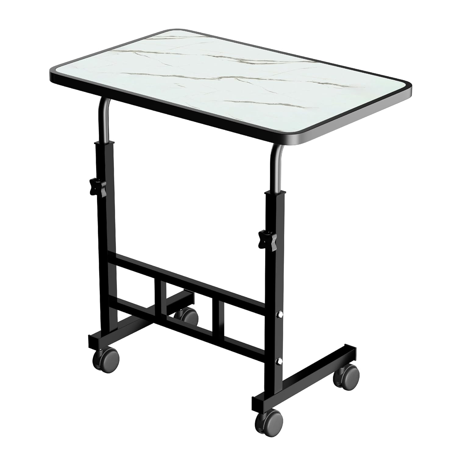 MAGIC.LY Multi-Purpose Laptop Table, Study Table| Bed Table| Adjustable Height, Portable for Office, Work Form Home | DIY Table, Easy to Assemble, Engineered (Adjustable Marble Light)