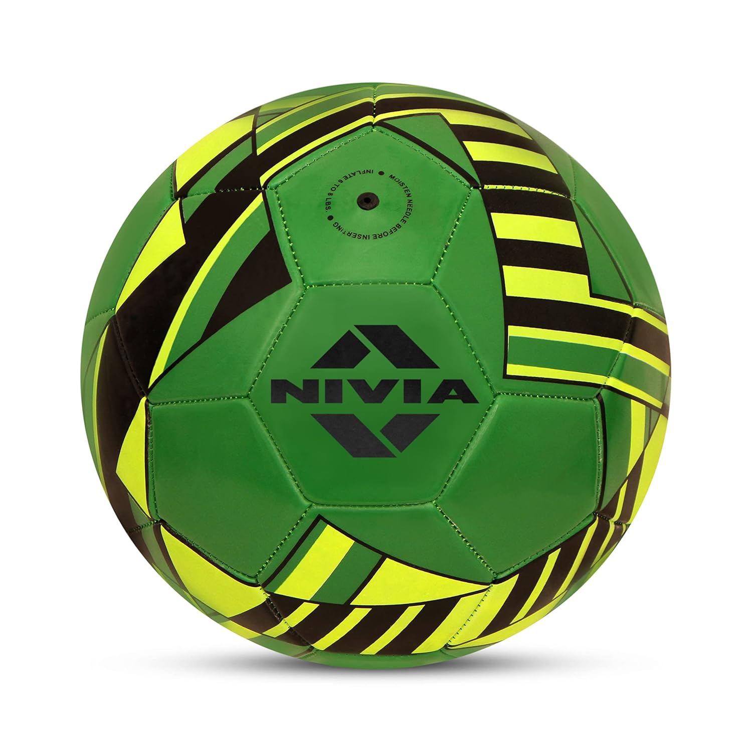 Nivia Blade Machine Stitched Football, 32 Panel Football, PVC Stitched Football, Football for Traning, Recreational, Beginners, Soccer Ball, Football Size – 5 (Green)
