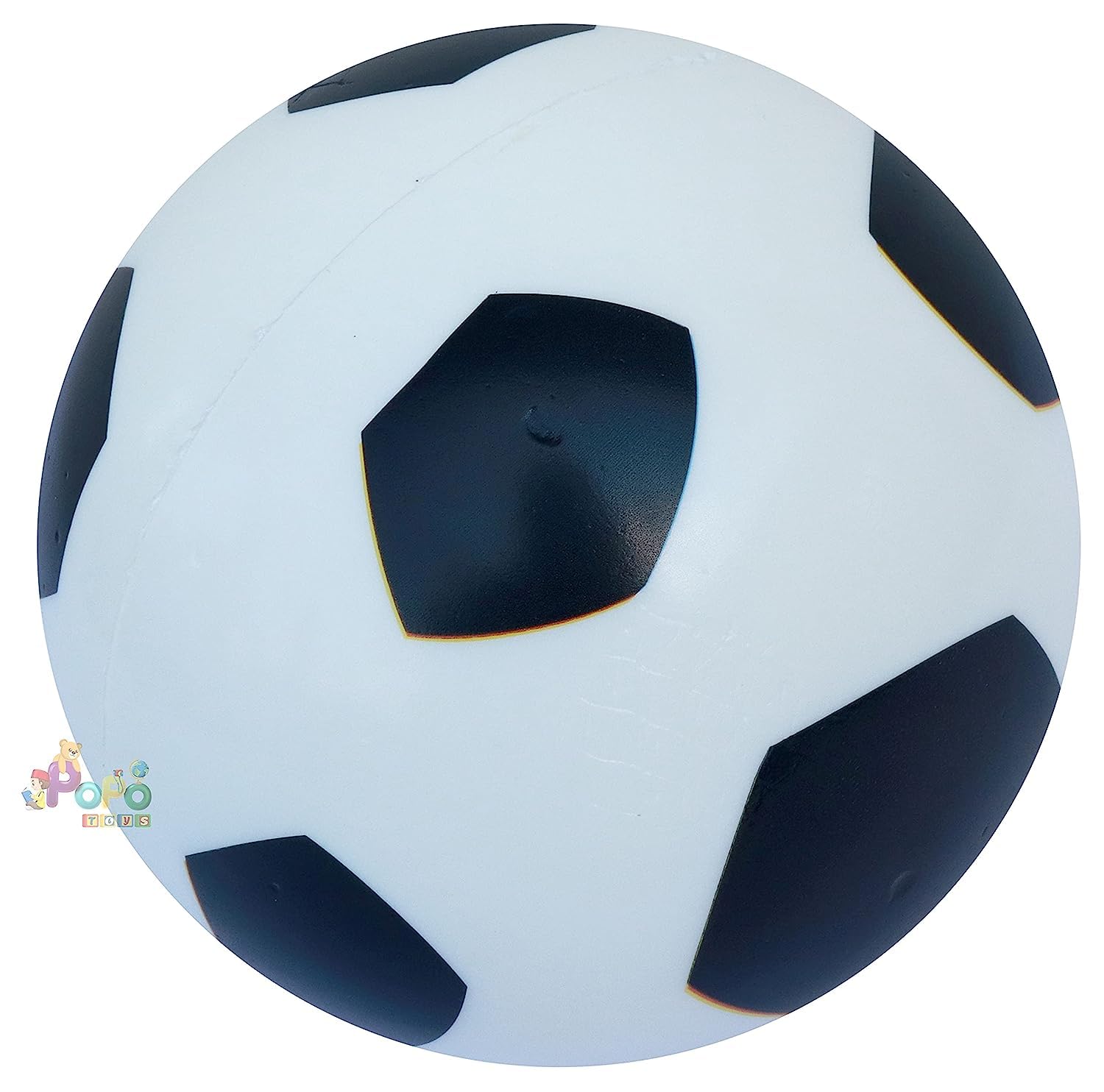 PoPo Toys PVC Foam Beach Football | No Air Needed | Kids Playball | Best Use at Pools, Beach, Outdoor & Indoor Play | Multicolour