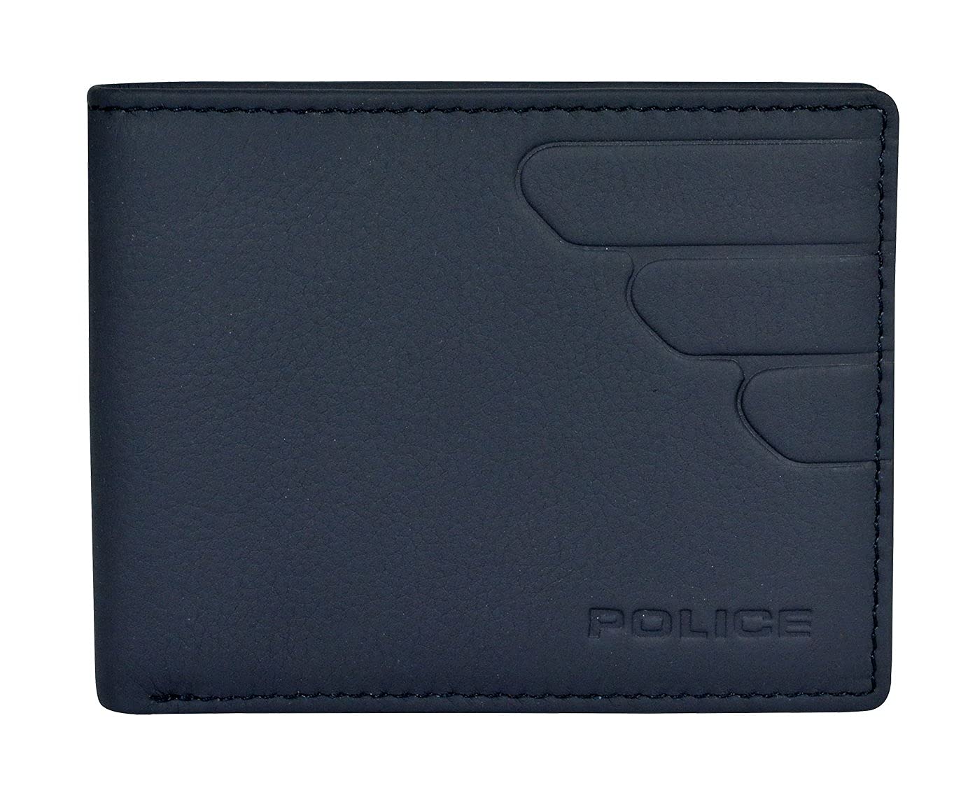 Police Branded Wallet for Men Leather Original | Premium Slim Wallet for Men Stylish Money Bifold Genuine Leather Gents Purse with 10 Card Holder Slots – Navy