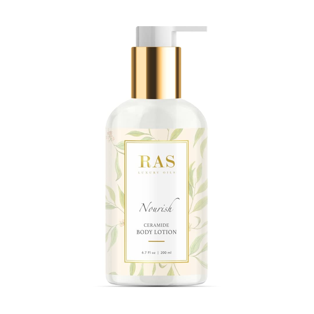 RAS Luxury Oils Nourish Coco and Vanilla Body Lotion, Moroccan Argan Oil & Vanilla; Smoothens & Softens; For Men & Women; Ceramide & Vitamin E Body Lotion; 200ml