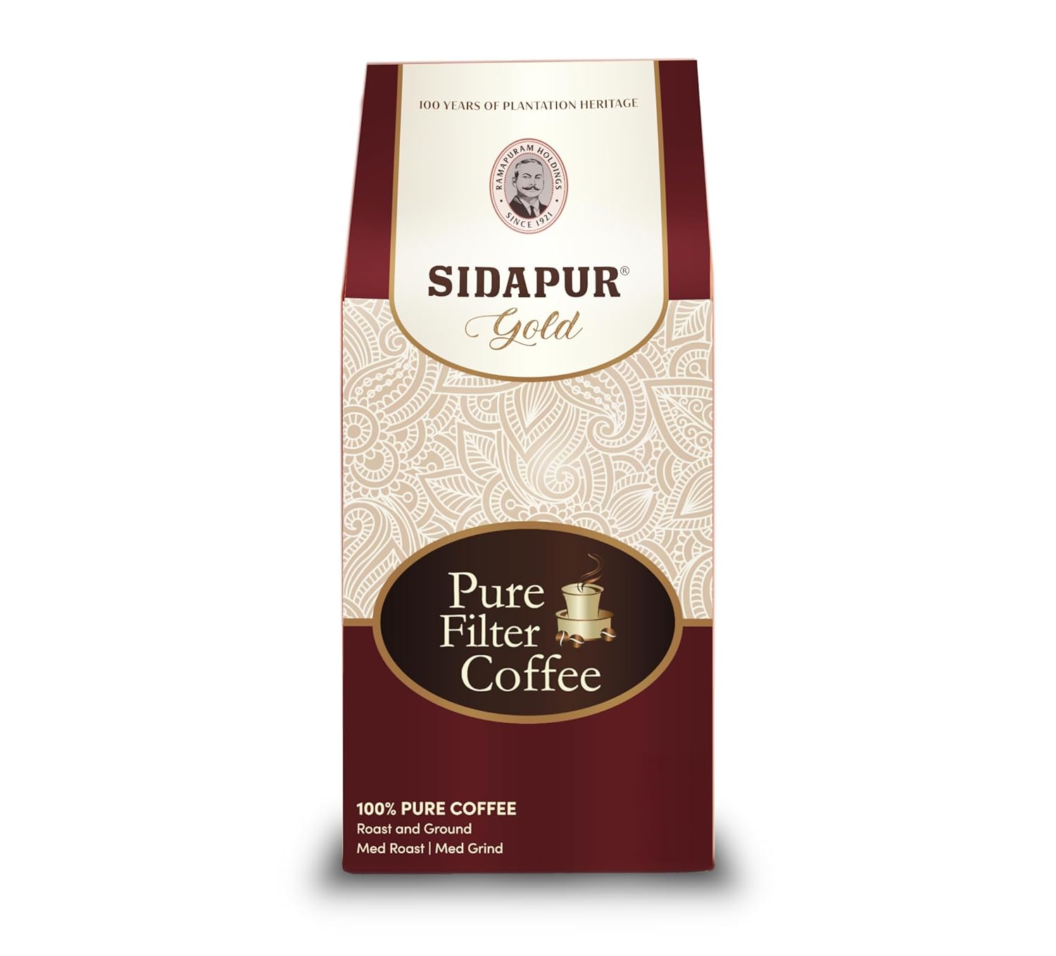 Sidapur Pure Filter Coffee – Roast & Ground (Powder) 100% Coffee, 0% Chicory (500), Packet