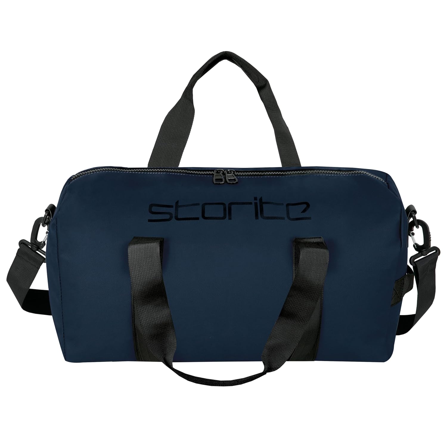 Storite Nylon 43 Cm Imported Multi Purpose Travel Duffle Bag for Women with Dry and Wet Pocket, Lightweight Waterproof Backpack Carry Luggage Bag (Blue, 43 x 20 x 24 cm)