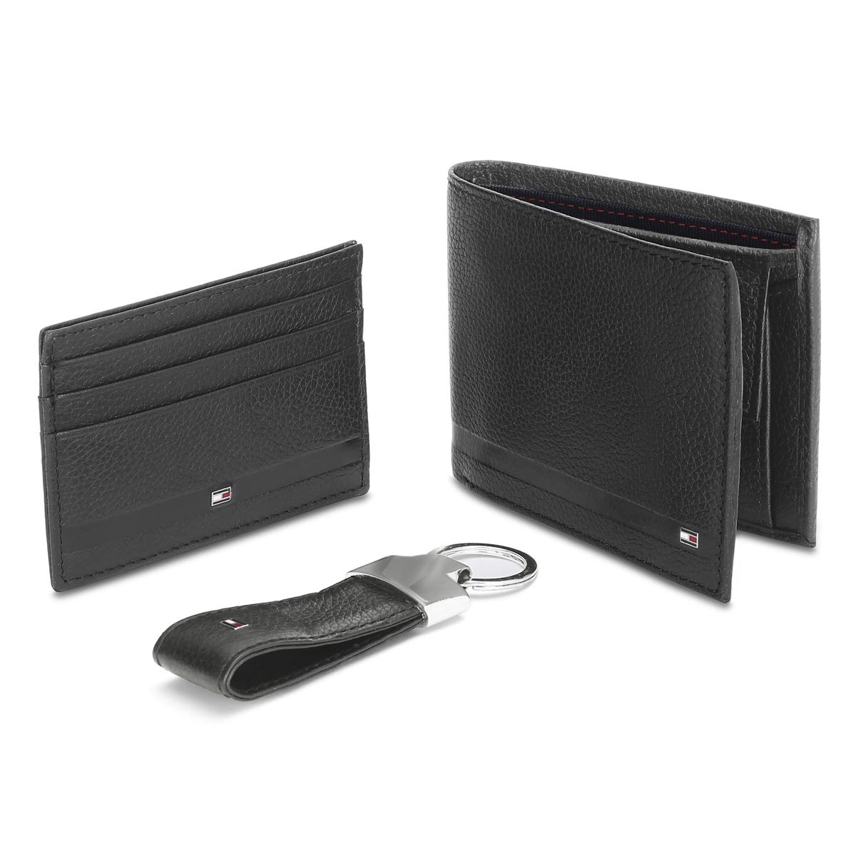 Tommy Hilfiger Black Men’s Wallet, Card Case and Key Fold Combo (TH/BLACKPOOL/WALL/CC/KF/01)