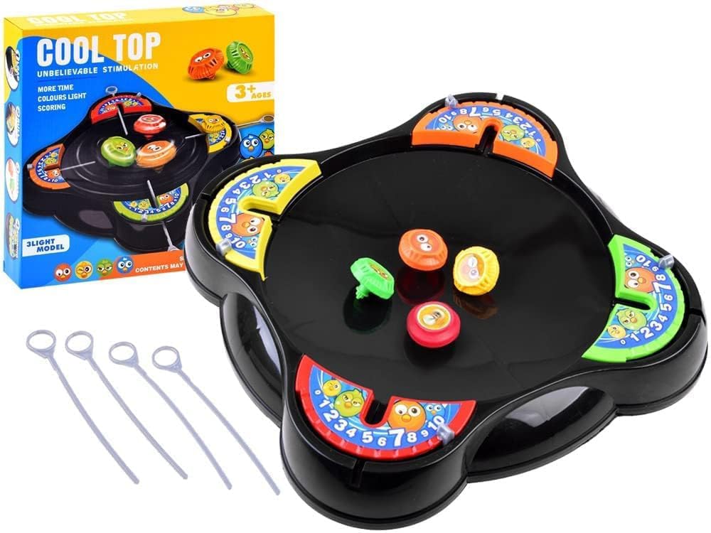 Toyshine Cool Top Fusion Battle Spinning Tops for Kids Boys and Girls Battling Top Stadium Battle Set Toy for Boys and Girls, Family Fun Game