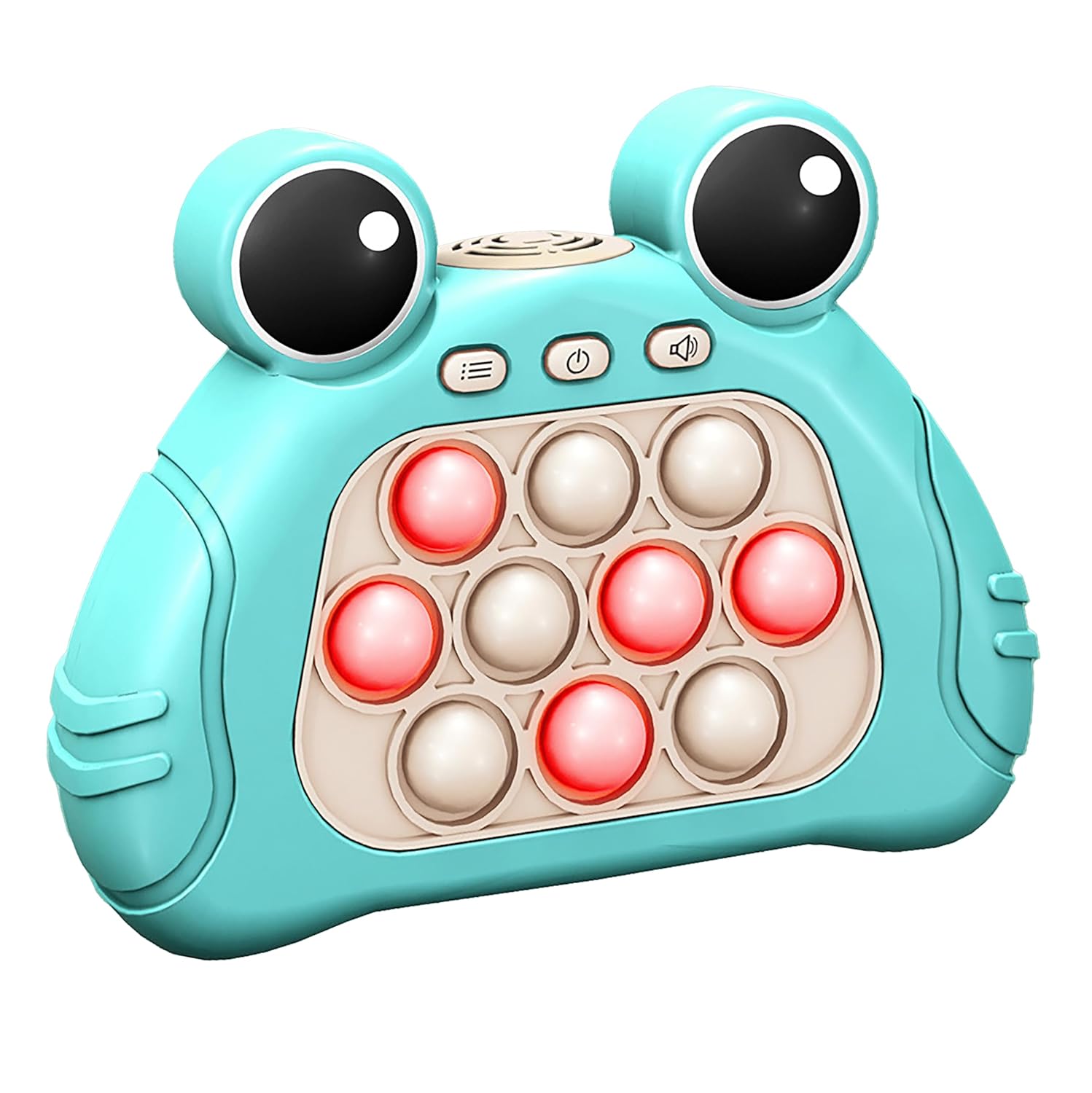 VGRASSP Mini Fast Push Pop Interactive Game Toy Light-up Bubble Pop Fidget Toy for Kids and Adults, Stress Relief, Pop-Push Game Machine with Light and Music – Color and Design As Per Stock