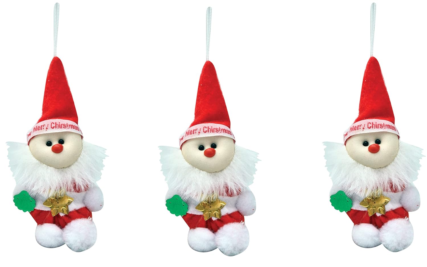 Pride Store Santa Claus Stuffed Soft Toy 6 Inch (Santa Soft Toy Pack of 6)