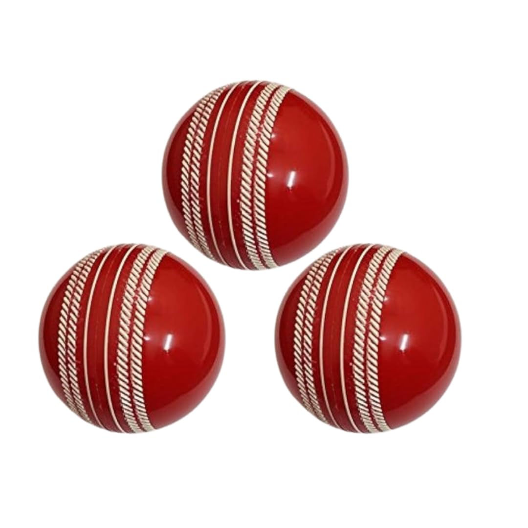 Cricket Rubber Wind Balls, Soft Synthetic Cricket Ball, Practice Cricket Ball, Wind Ball for Indoor and Outdoor Cricket (Color as per Availablity), Red
