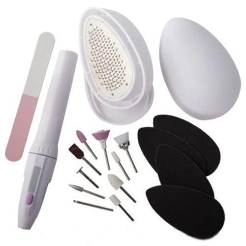 Glowick 18 in 1 Padimate Portable Electric Nail Art Skin Care Salon Kit Manicure Pedicure Padimate Nail Grooming Tool Kit for Girls and Women (1Pcs)