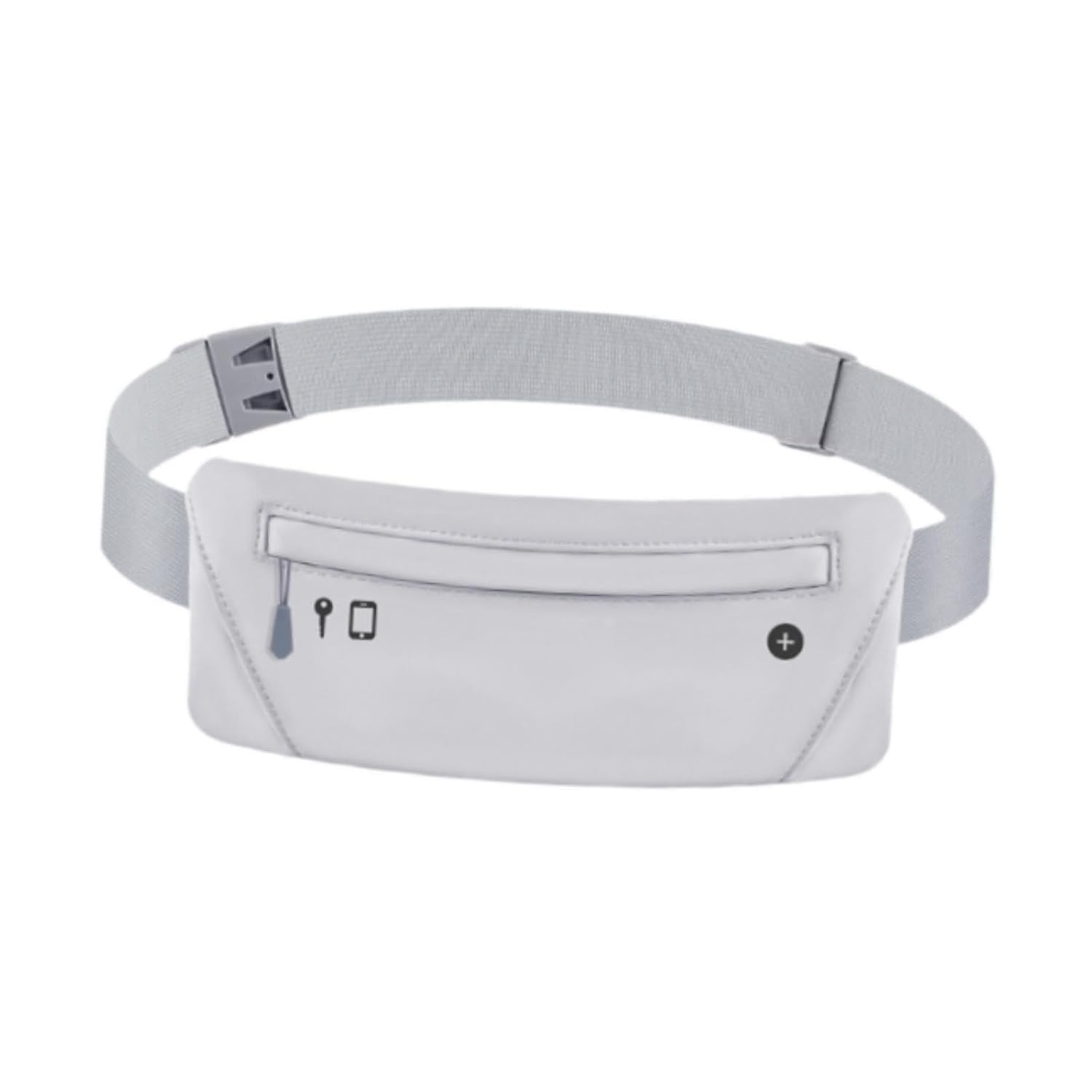 Running Belt Fanny Pack Lightweight Phone Holder for Outdoor Fitness Walking Gray-Sporting Goods-Fitness Running & Yoga-Fitness Equipment & Gear-Running Belts