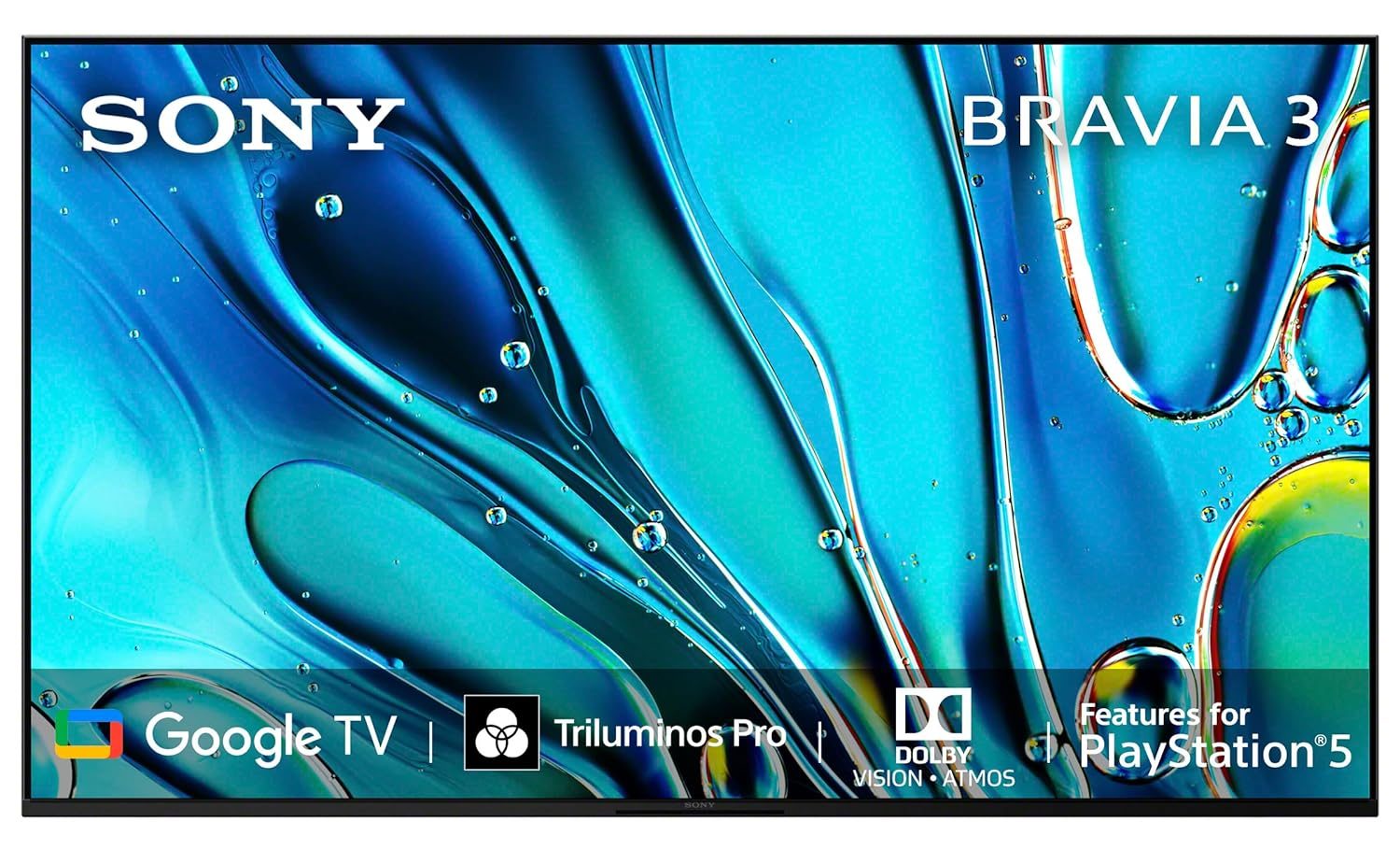 Sony BRAVIA 3 Series 164 cm (65 inches) 4K Ultra HD AI Smart LED Google TV K-65S30 (Black)