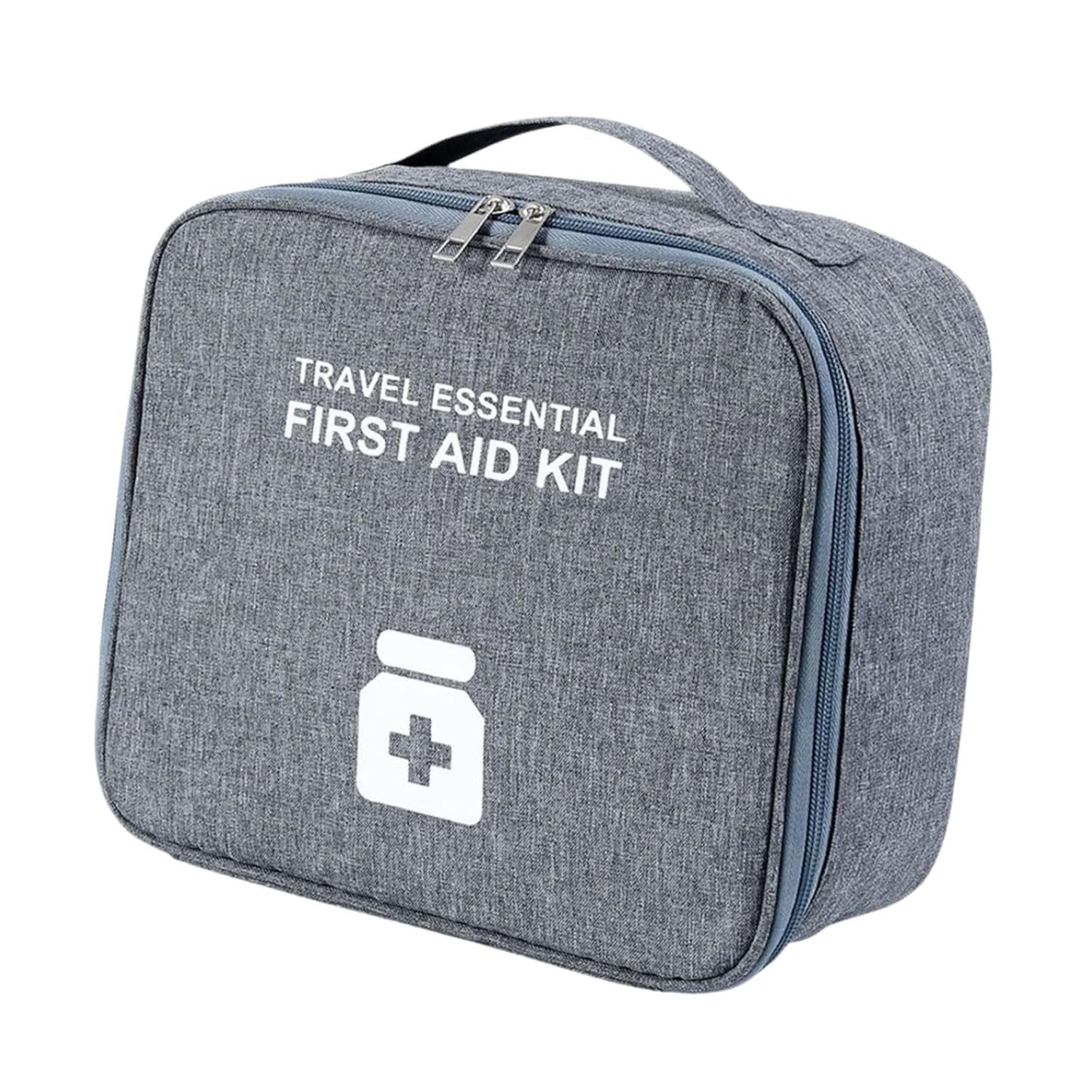 THE STYLE SUTRA® Portable Medicine Storage Bag Empty First Aid Box for Emergency Outdoor Home grey and L